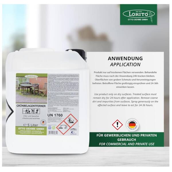 Grünbelagentferner 5 Liter HOCHKONZENTRAT chlorfrei