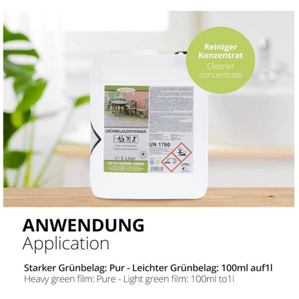 Grünbelagentferner 5 Liter HOCHKONZENTRAT chlorfrei