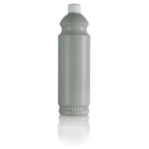 Leerflasche HDPE-Kunststoff 100% Recycling 1 L Klappdeckeldosierverschluss Wei