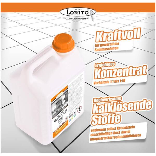 Lorito frisch u. sauber Klarspüler sauer 203 10 Liter