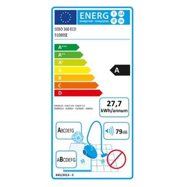 Bürstsauger SEBO 360 ECO, 875 Watt