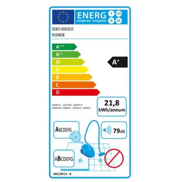 Bürstsauger SEBO 460 ECO, 895 Watt