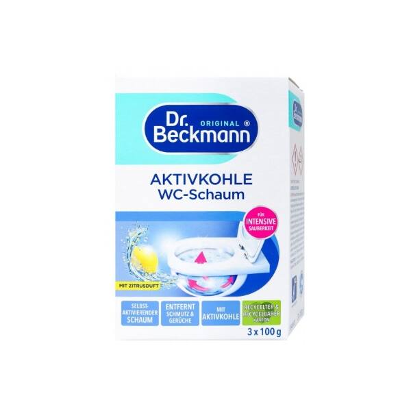 Dr. Beckmann Aktivkohle WC-Schaum 3 x 100 g Beutel