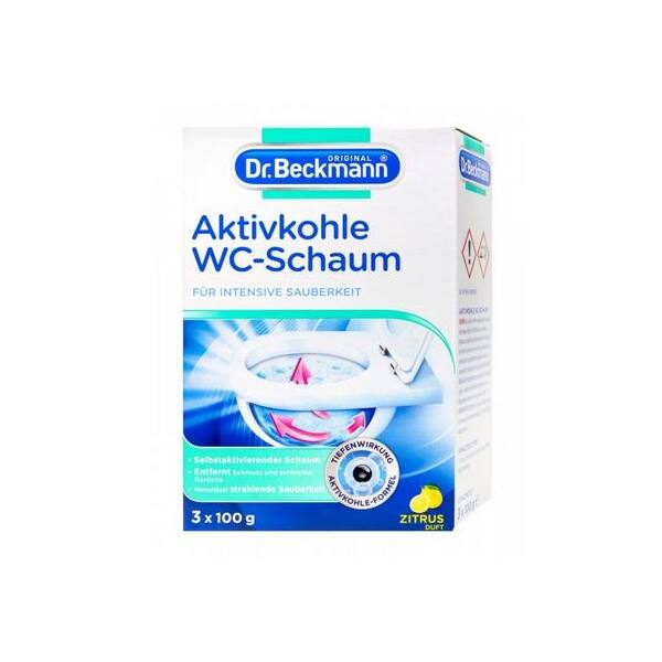 Dr. Beckmann Aktivkohle WC-Schaum 3 x 100 g Beutel