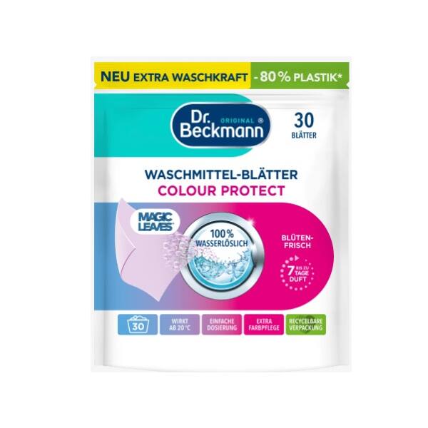 Dr. Beckmann Magic Leaves Color Waschmittel-Blätter Blütenfrisch 30er