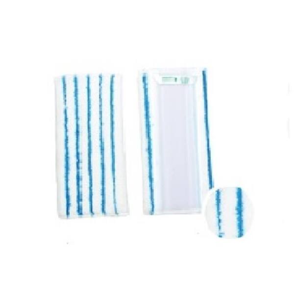 Handpad Mikrofaser wei&szlig; mit blauen Aktivborsten...