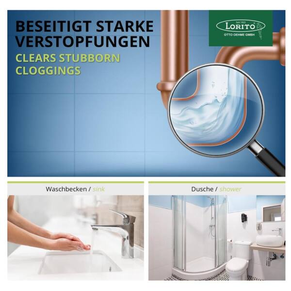 Lorito Rohrrein 354 1L flüssig Abflussreiniger Rohrreiniger