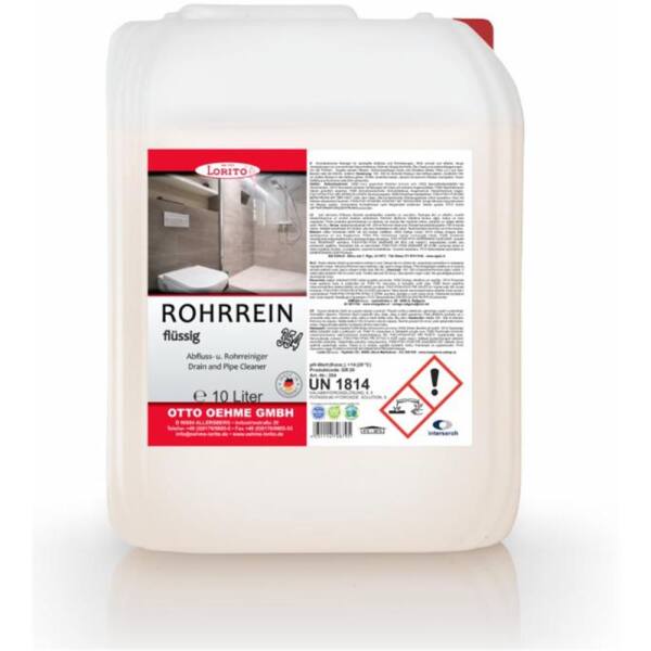Lorito Rohrrein 354 10 L flssig Abflussreiniger Rohrreiniger Rohreinigungsmittel