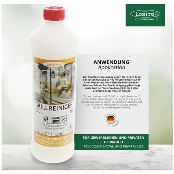 Lorito  Grillreiniger GEL 121 Fettlöser Backofenreiniger 1 Liter