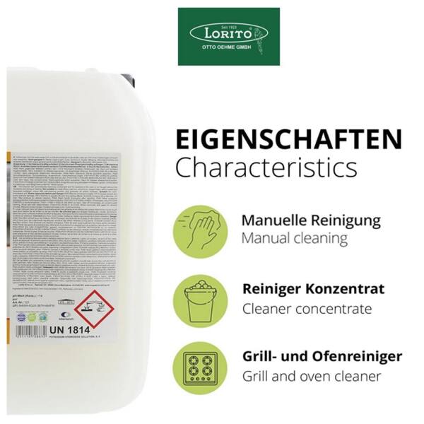 Lorito  Grillreiniger GEL 121 Fettlöser Backofenreiniger 10 Liter