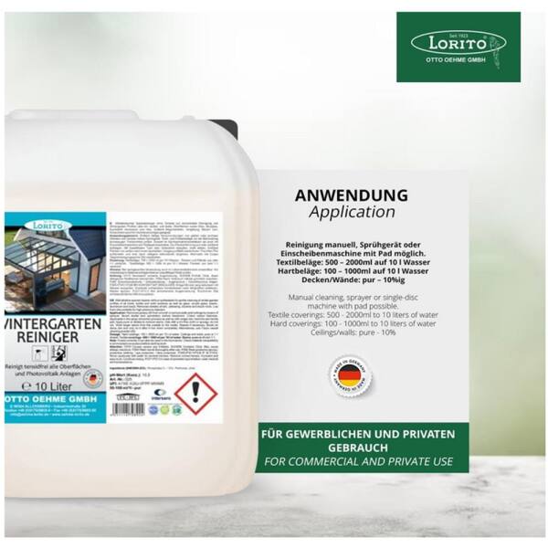 Lorito Wintergartenreiniger 025 10 Liter