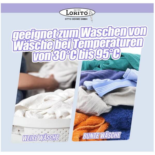 Lorito Santer Vollwaschmittel Waschmittel schaumarm flüssig 10 Liter