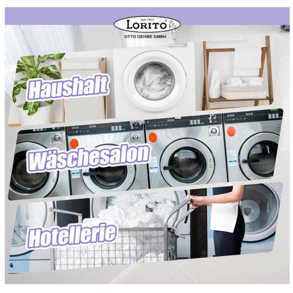 Lorito Santer Vollwaschmittel Waschmittel schaumarm flüssig 10 Liter