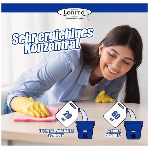 Lorito Bodenreiniger Eco fresh 554 10Liter Oberlächenreiniger Ecolabel