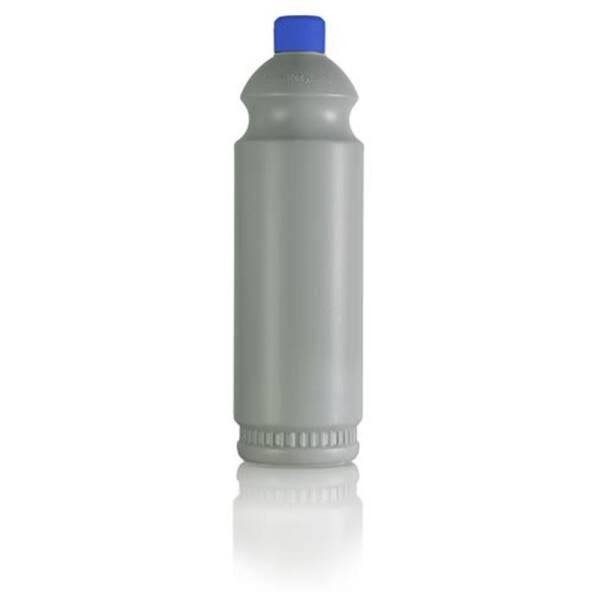 Recycelte 100% KLT HDPE Leerflasche 1 Liter mit Griffmulde