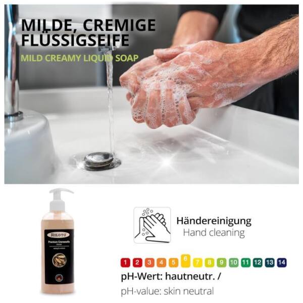 Riloto Premium Flüssigseife Oriental 500 ml Cremeseife Handseife