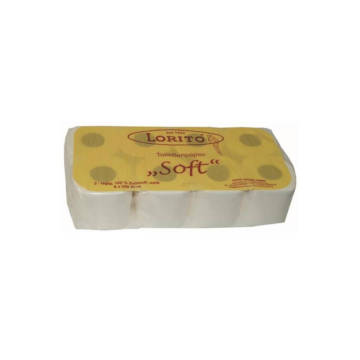 Lorito Toilettenpapier Klopapier Lorito Soft, 2-lagig