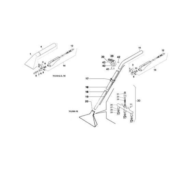 Polsteradapter Handdse fr Sprhextraktionsgert