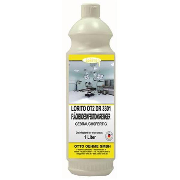 Lorito  OT2 DR 3301 Flächendesinfektionmittel Desinfektionsreiniger gebrauchsfertig