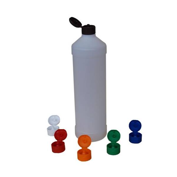 Leerflasche PE-Kunststoff 1 L Klappdeckeldosierverschluss